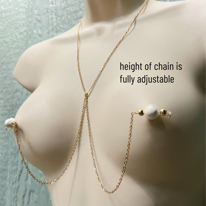 Add-On Chain for Fake Nipple Piercings - Nipple Body Chain Only