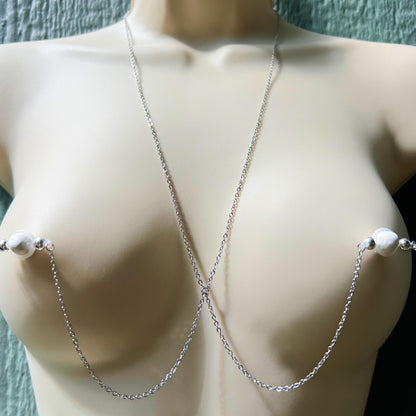 Add-On Chain for Fake Nipple Piercings - Nipple Body Chain Only