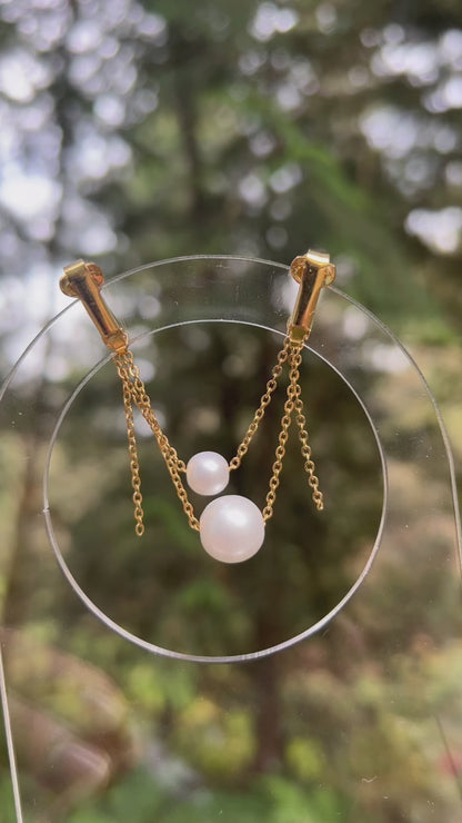 Labia Jewelry Dangle with Pearls - Intimate Jewelry / Labia Clip Jewelry