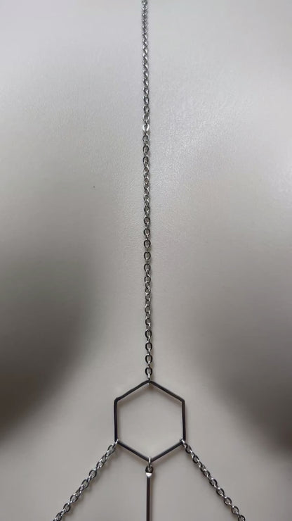 Boho Chain Bra / Geometric Body Chain Jewelry - Waterproof Bra Chain