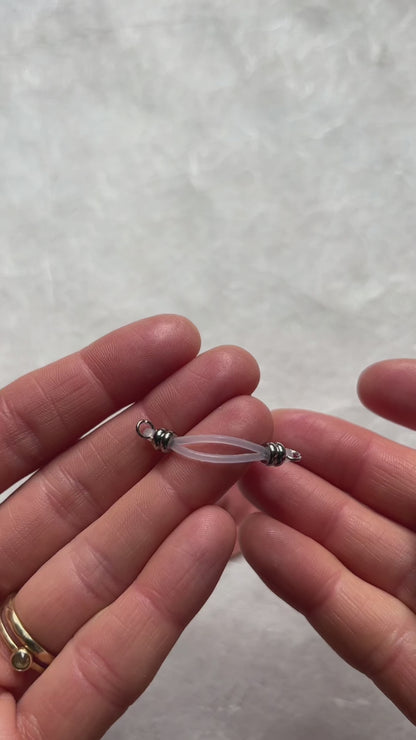 Dainty Flat Beads Fake Nipple Piercing - Barbell Nipple Rings / Nipple Jewelry Non Piercing